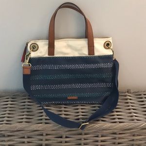 Fossil canvas purse